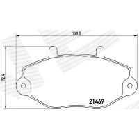 Brake pads for disc brakes