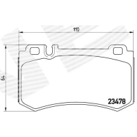 Brake pads for disc brakes