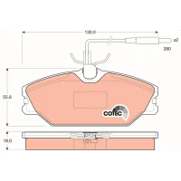 Brake pads for disc brakes