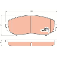 Brake pads for disc brakes