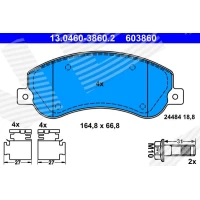 Brake pads for disc brakes