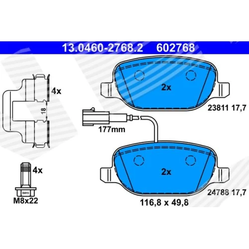 BRAKE PADS FOR DISC BRAKES - 0