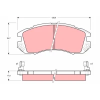 Brake pads for disc brakes