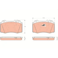 Brake pads for disc brakes