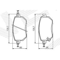 Brake pads for disc brakes