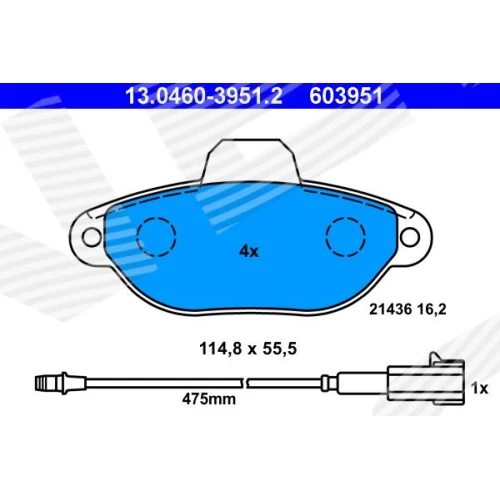 BRAKE PADS FOR DISC BRAKES - 0