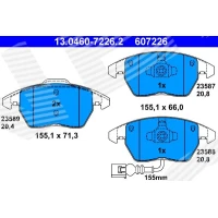 Brake pads for disc brakes