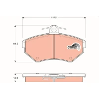 Brake pads for disc brakes