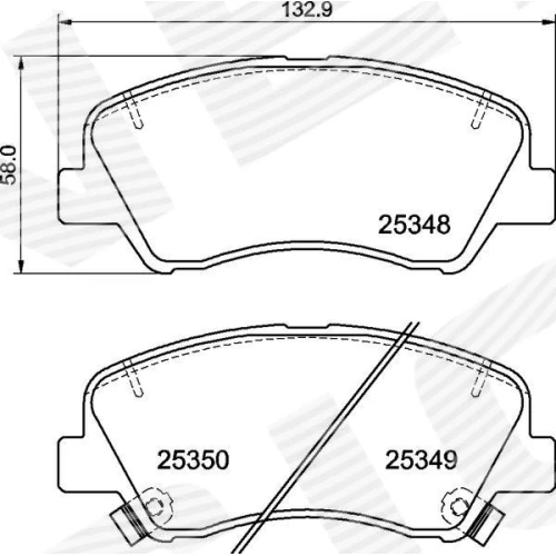 BRAKE PADS FOR DISC BRAKES - 0