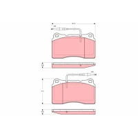 Brake pads for disc brakes