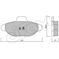 Brake pads for disc brakes