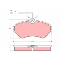 Brake pads for disc brakes