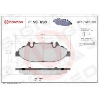 Brake pads for disc brakes