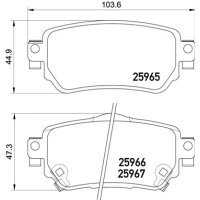 Brake pads for disc brakes