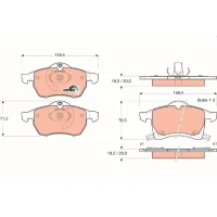 Brake pads for disc brakes