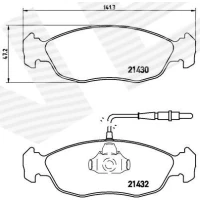 Brake pads for disc brakes