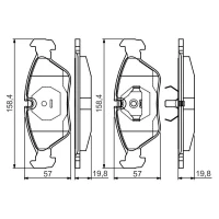 Brake pads for disc brakes