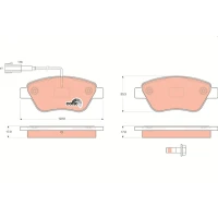 Brake pads for disc brakes