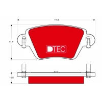 Brake pads for disc brakes