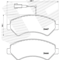 Brake pads for disc brakes