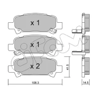 Brake pads for disc brakes