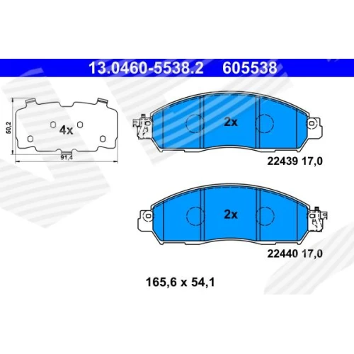 BRAKE PADS FOR DISC BRAKES - 0