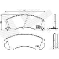 Brake pads for disc brakes