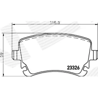 Brake pads for disc brakes