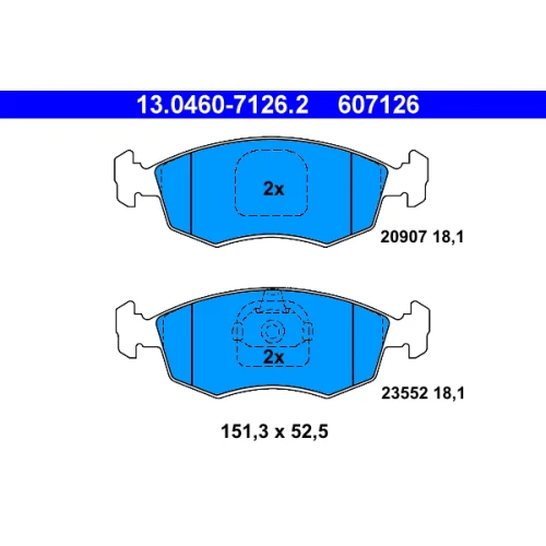 BRAKE PADS FOR DISC BRAKES - 0