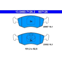 Brake pads for disc brakes