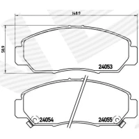 Brake pads for disc brakes