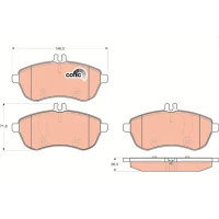 Brake pads for disc brakes