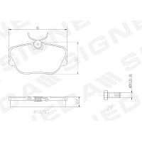 Brake pads for disc brakes