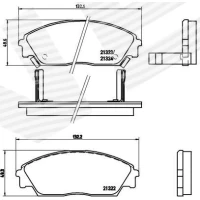 Brake pads for disc brakes