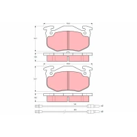 Brake pads for disc brakes