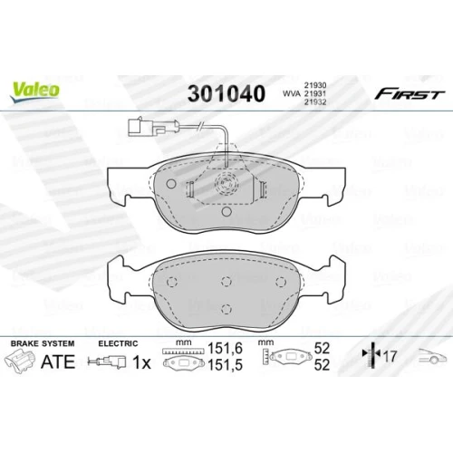 BRAKE PADS FOR DISC BRAKES - 0