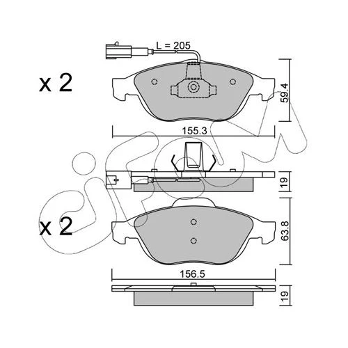 BRAKE PADS FOR DISC BRAKES - 0