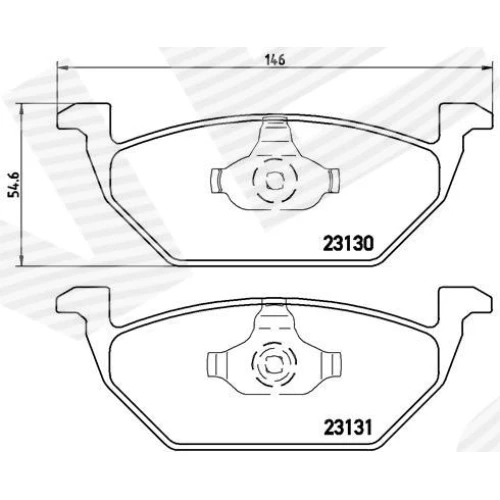 BRAKE PADS FOR DISC BRAKES - 0