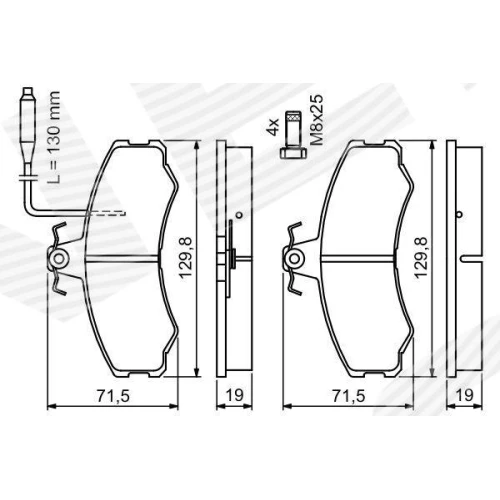 BRAKE PADS FOR DISC BRAKES - 4