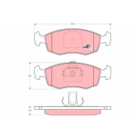 Brake pads for disc brakes