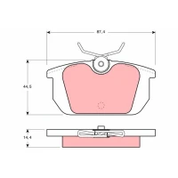 Brake pads for disc brakes