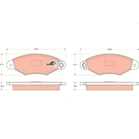 Brake pads for disc brakes