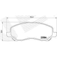 Brake pads for disc brakes