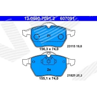 Brake pads for disc brakes