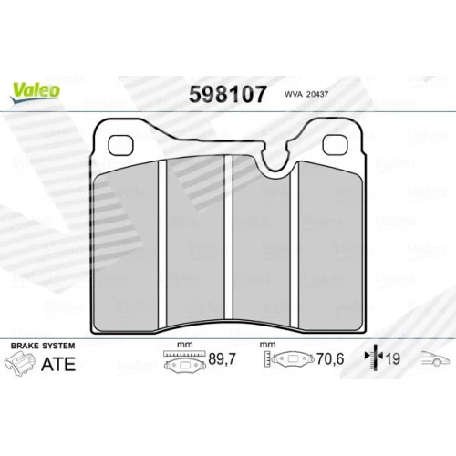 BRAKE PADS FOR DISC BRAKES - 0