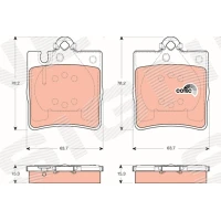 Brake pads for disc brakes