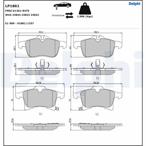 BRAKE PADS FOR DISC BRAKES - 0