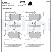 Brake pads for disc brakes