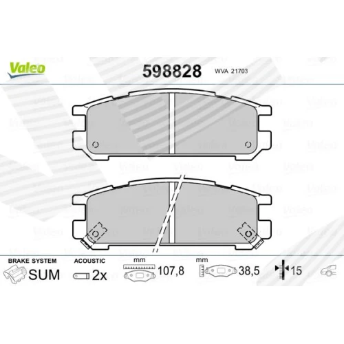 BRAKE PADS FOR DISC BRAKES - 0