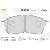 Brake pads for disc brakes